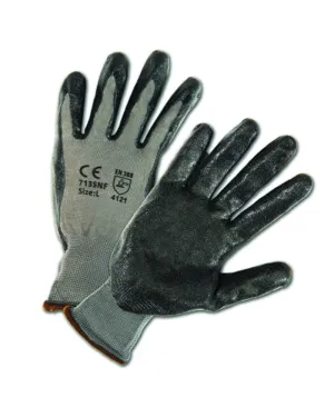 (12 pairs) Nitrile Palm Coated Knit Gloves