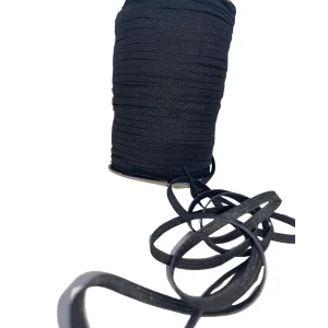 1/4" Black Knitted Elastic