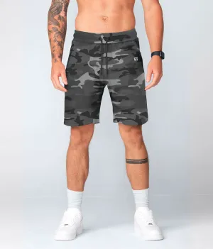 3000 . Viscose Regular-Fit Shorts - Grey Camo