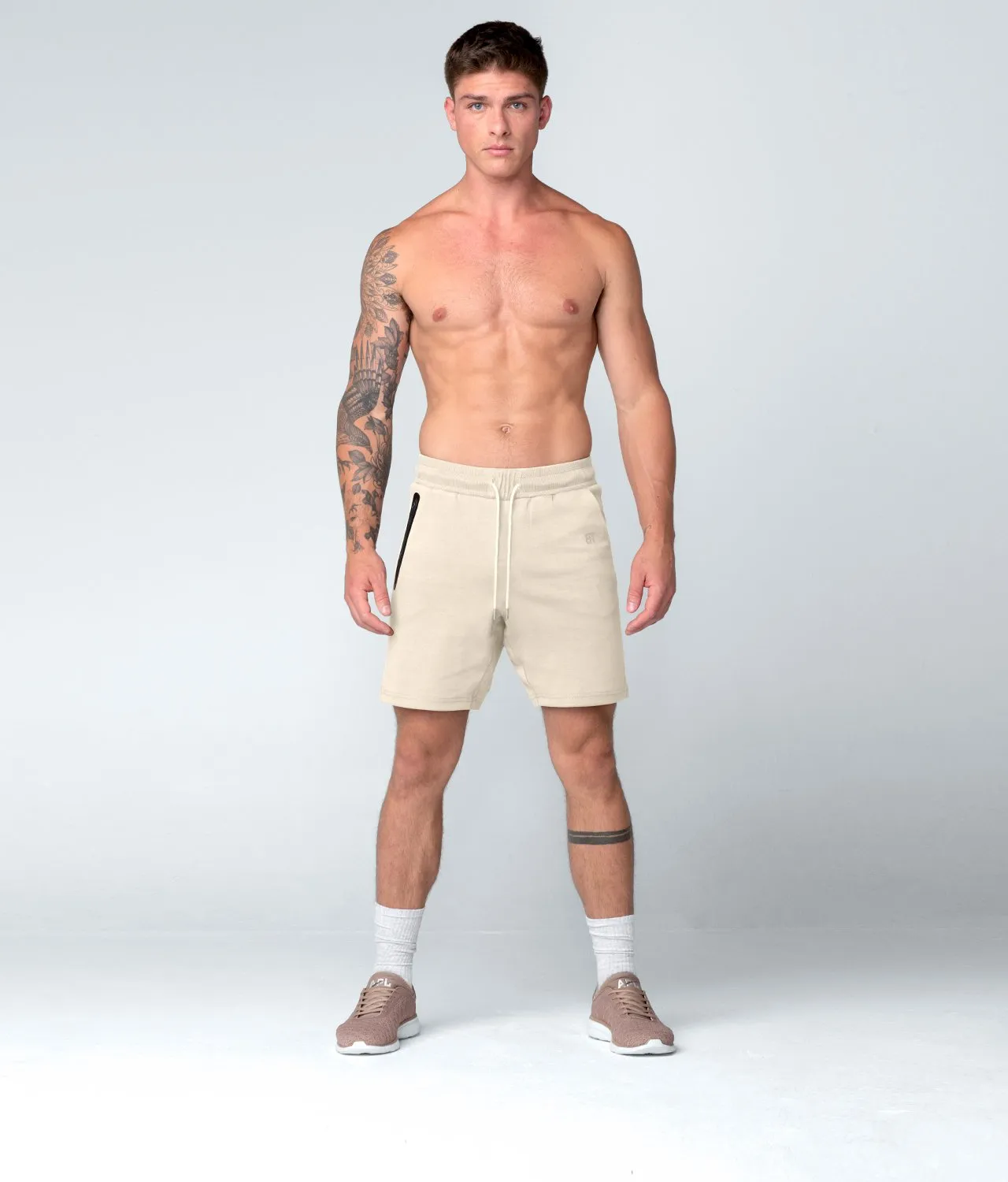 3000 . Viscose Regular-Fit Shorts - Stone