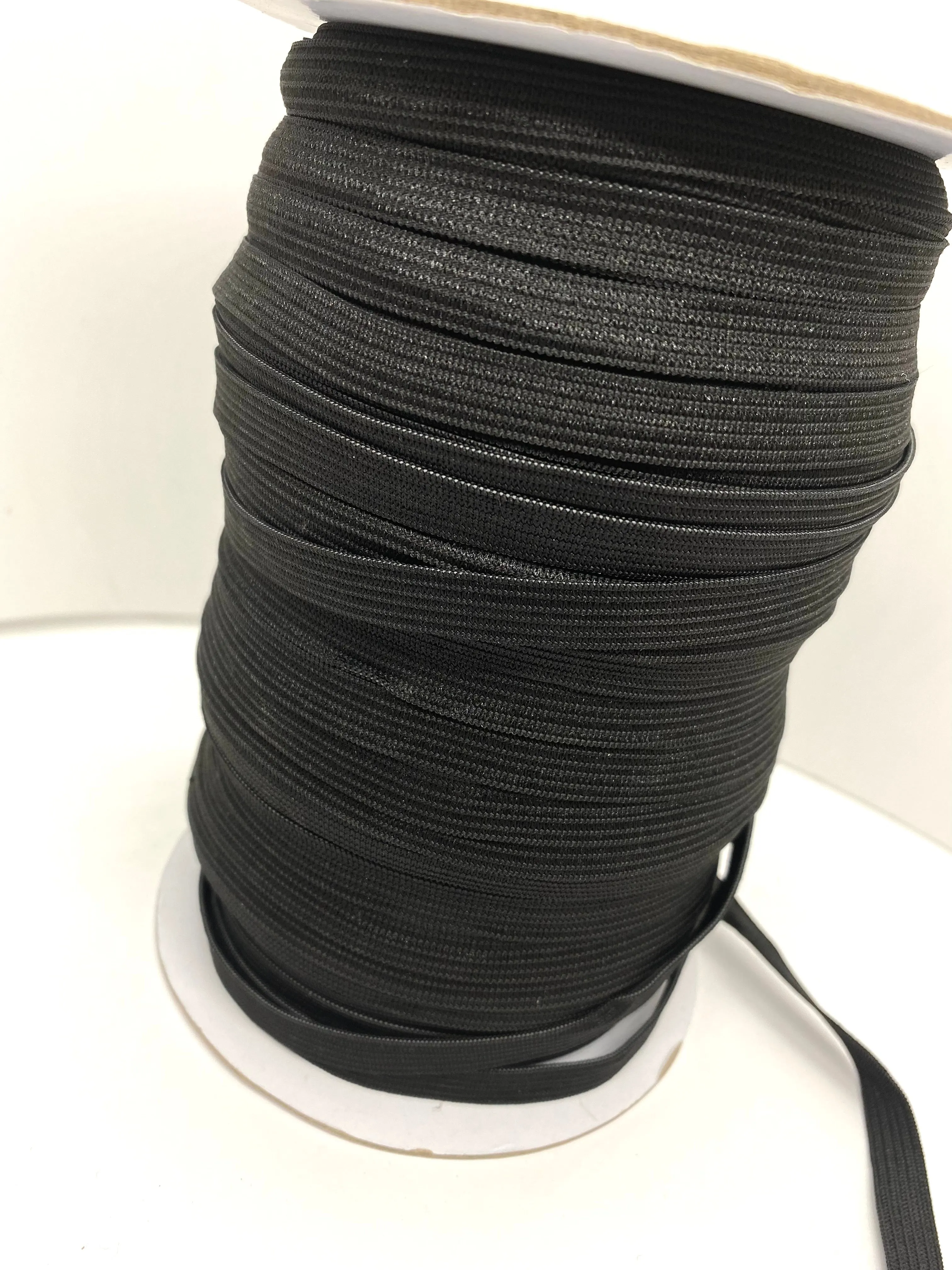 3/8" Black Knitted Elastic