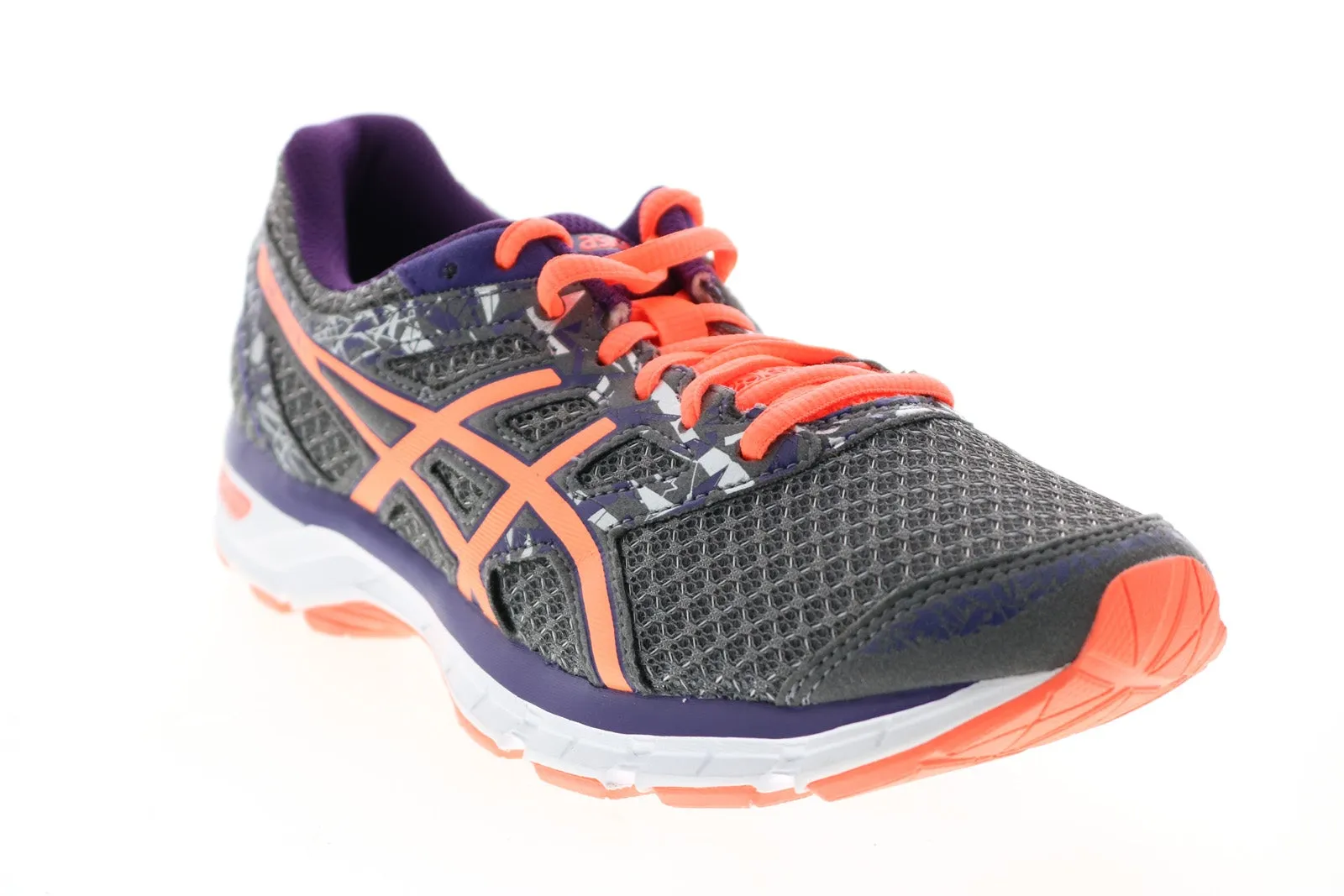 Asics Gel-Excite 4 T6E9Q Womens Gray Synthetic Lace Up Athletic Running Shoes