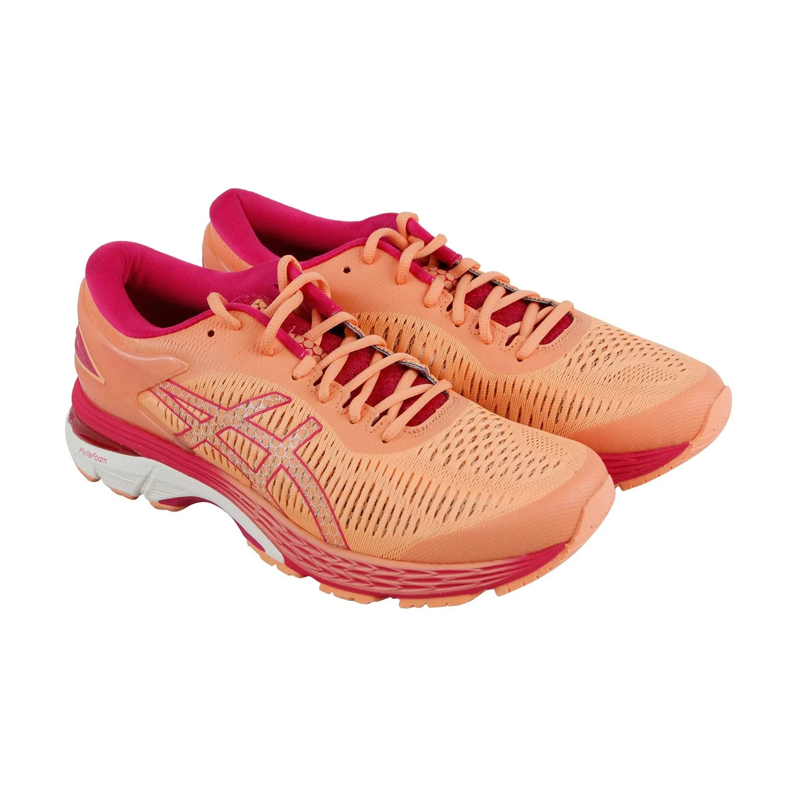 Asics Gel Kayano 25 1012A026-800 Womens Orange Low Top Athletic Running Shoes