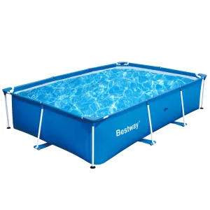 Bestway 118 x 79 x 26 Inches 871 Gallon Deluxe Frame Pool 56498 (Open Box)