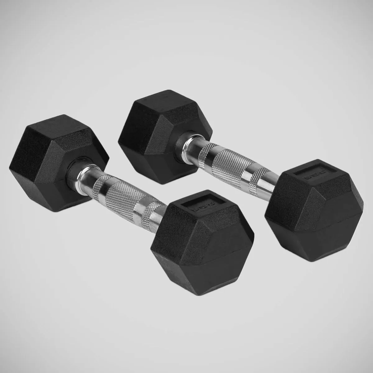 Bytomic Rubber 4kg Hexagon Dumbbell Set Black