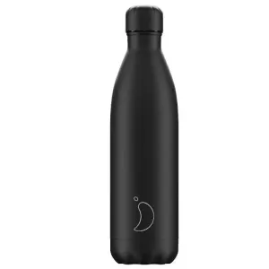 Chilly’s Mono Black Bottle - 500ml or 750ml