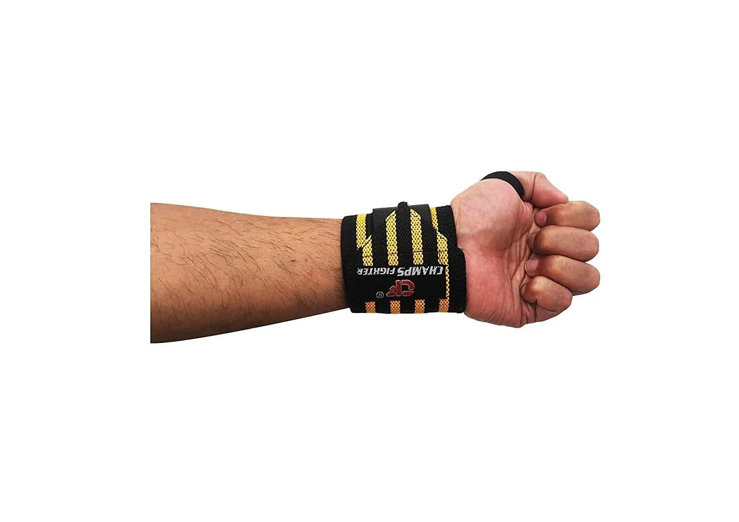 Cotton Wrist Brace (Free Size; Black) - Pack of 2