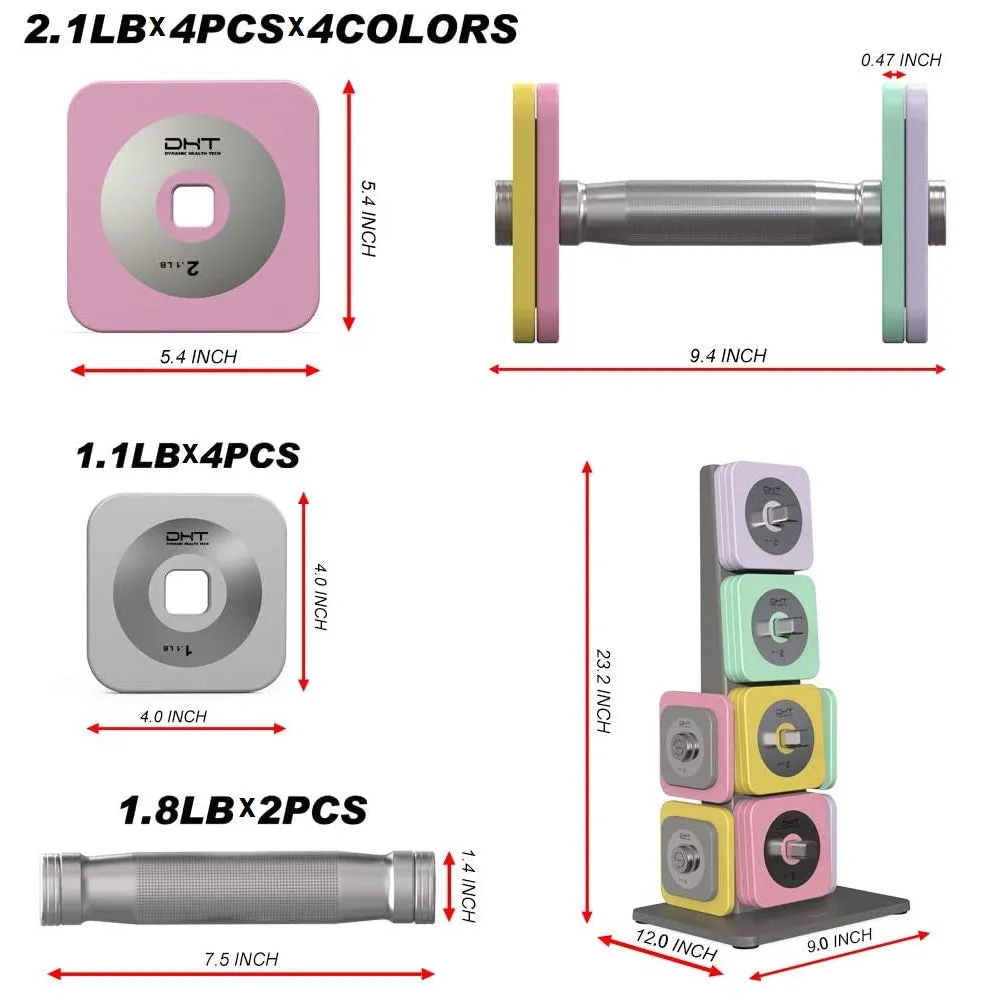 DHT D100/D100s/D600/D600S Adjustable Dumbbell Bar Only