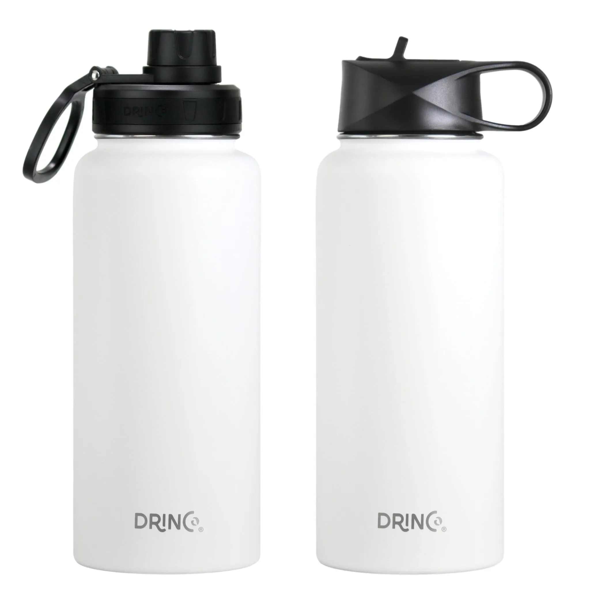 DRINCO® 32oz Stainless Steel Water Bottle  - Artic White