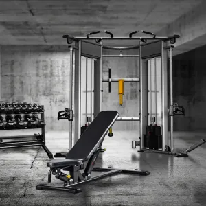 Dual Adjustable Pulley Home Gym Package