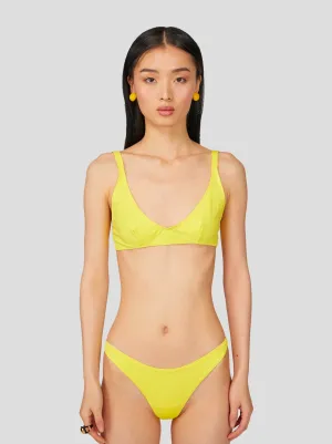 Gala Bra Swimsuit in Yellow Arnica