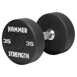 Hammer Strength Round Urethane Dumbbells - Outlet