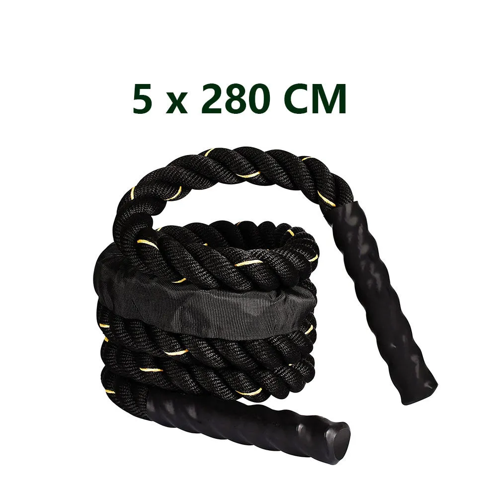 Heavy Battle Ropes Weighted Fitness Jump Rope 5x280cm