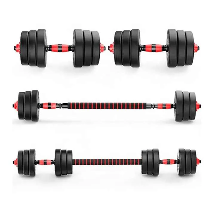 Pair of Adjustable Plastic Dumbbell