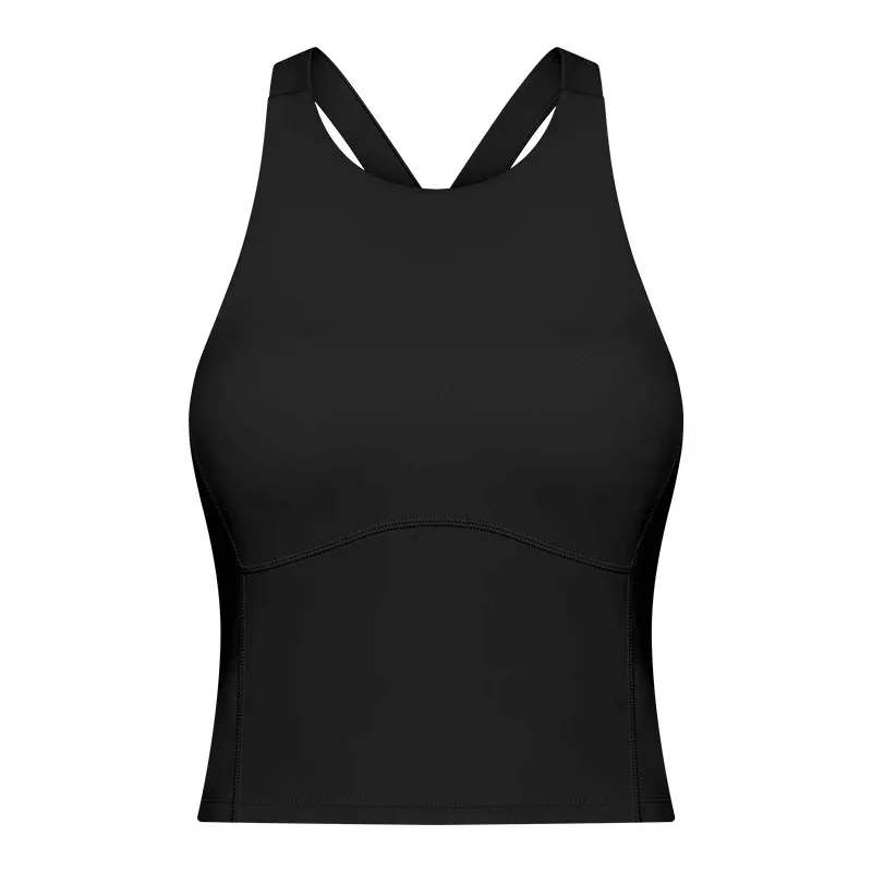 Sports Elastic Women's Tank Top with Built-in Bra - SF1810