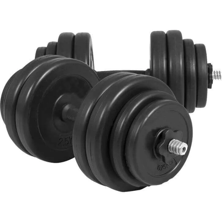 TnP Accessories 40Kg Adjustable Dumbbell Set With Plastic Handle