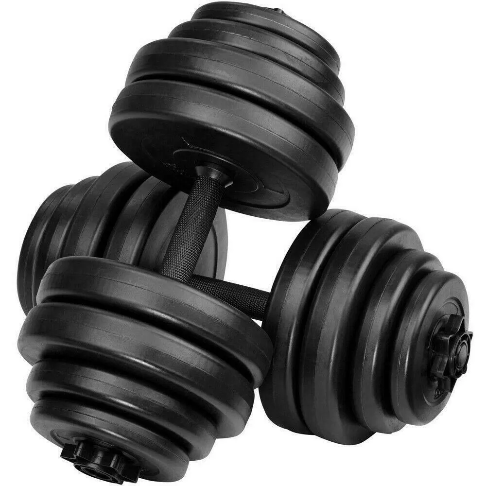 TnP Accessories 40Kg Adjustable Dumbbell Set With Plastic Handle