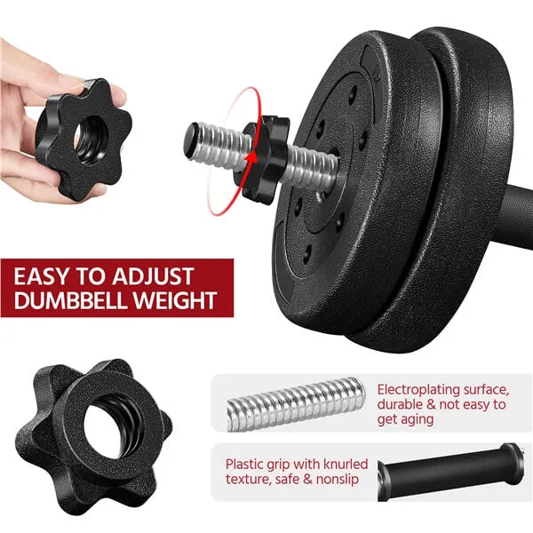 Yaheetech Dumbbell Weights Set Adjustable Dumbbells